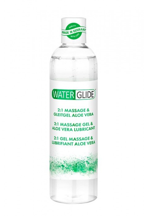 Гель-смазка 2-в-1 MASSAGE   LUBRICANT ALOE VERA - 300 мл. - Waterglide - купить с доставкой в Белгороде