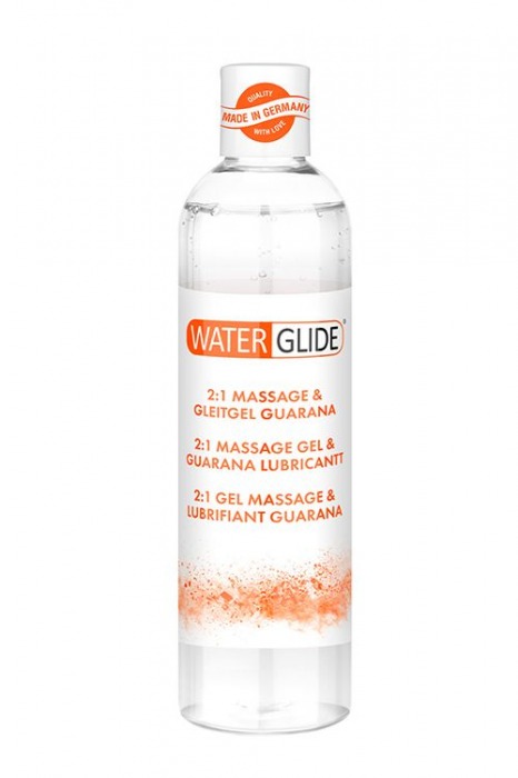 Гель-смазка 2-в-1 MASSAGE   LUBRICANT GUARANA - 300 мл. - Waterglide - купить с доставкой в Белгороде