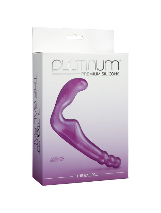 Безремневой фиолетовый страпон из силикона The Gal Pal - 17 см. - Doc Johnson - купить с доставкой в Белгороде