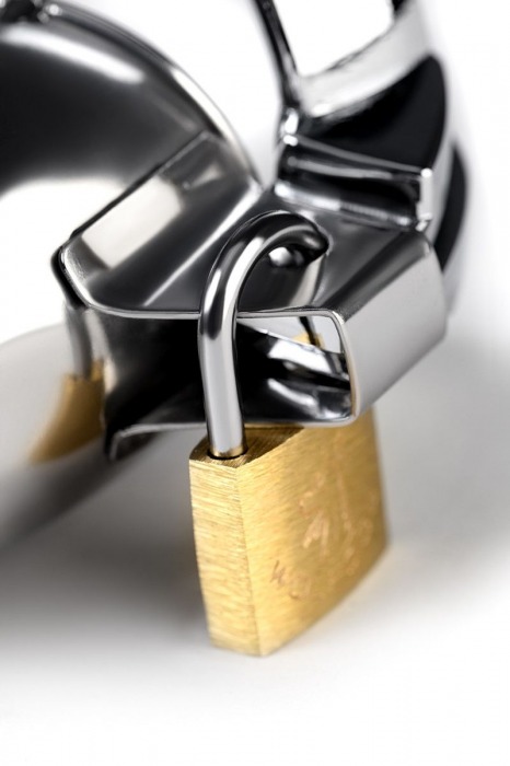 Серебристый мужской пояс верности TOYFA Metal - ToyFa - купить с доставкой в Белгороде