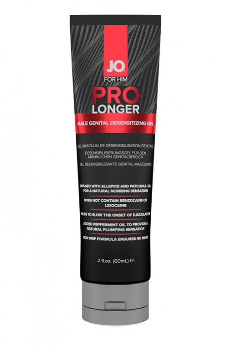 Гель-пролонгатор умеренного действия для мужчин JO Prolonger Gel – 60 мл. - System JO - купить с доставкой в Белгороде