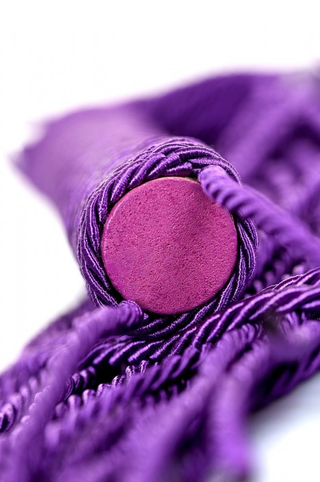 Сиреневый флоггер из веревки Theatre - 48,5 см. - ToyFa - купить с доставкой в Белгороде