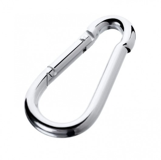 Серебристый карабин TOYFA Metal - ToyFa - купить с доставкой в Белгороде