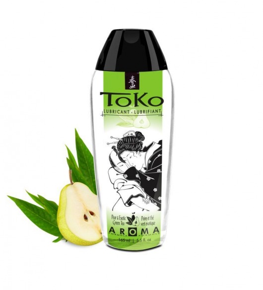 Интимный гель TOKO Pear   Exotic Green Tea с ароматом груши и зеленого чая - 165 мл. - Shunga - купить с доставкой в Белгороде