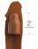 Коричневая насадка на член 2  Silicone X-tension - 20,3 см. - Pipedream - в Белгороде купить с доставкой