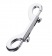 Серебристый двухсторонний карабин TOYFA Metal - ToyFa - купить с доставкой в Белгороде